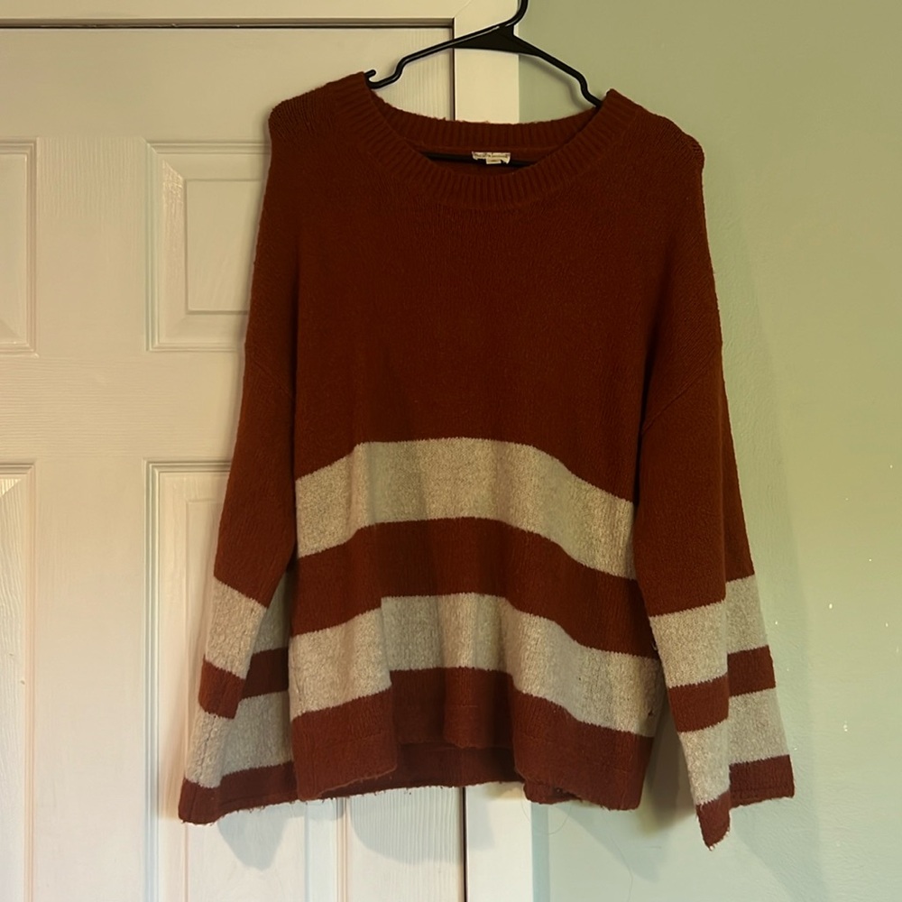Hem & Thread Stripe Sweater